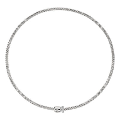 Flex'it kette mit dekorativen verscluss und pavébesatzt