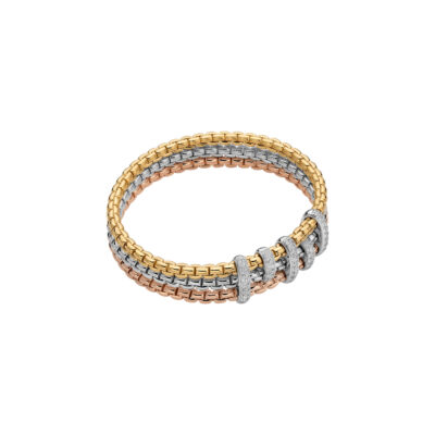 FLEXIT-ARMBAND MIT TRIPLE-MESH UND DIAMANT-PAVÉ