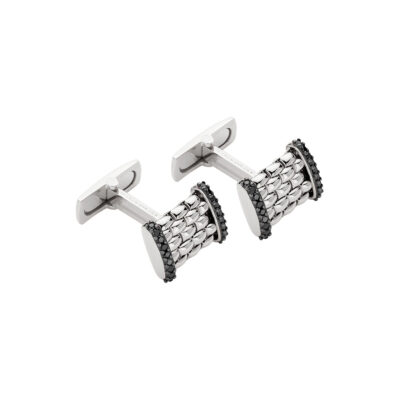 Manschettenknoepfe mit schwarzen Diamanten