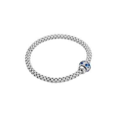 Flex it Armband mit Diamanten und blauen Saphiren