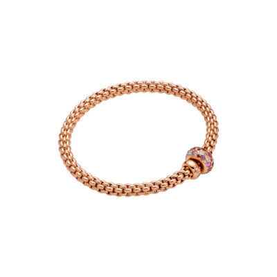 Flex it Armband mit Diamanten und rose Saphiren