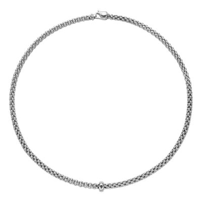 Halskette mit schwarzem Diamant