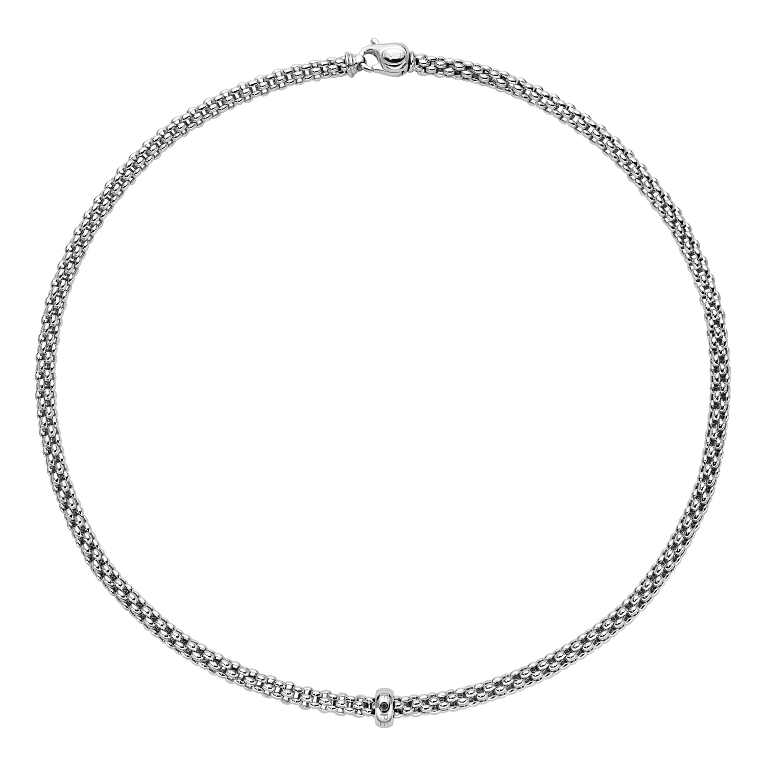 Halskette mit schwarzem Diamant