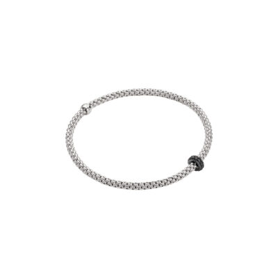 Flex it Armband mit schwarzen Diamanten