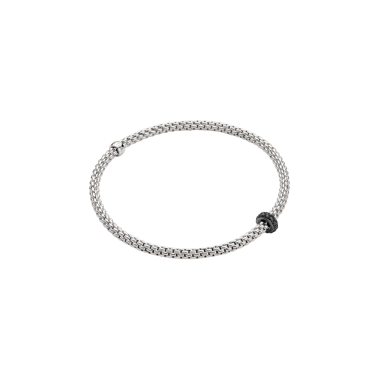Flex it Armband mit schwarzen Diamanten